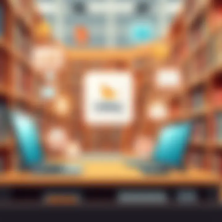 Visual representation of library systems integrated with Libby