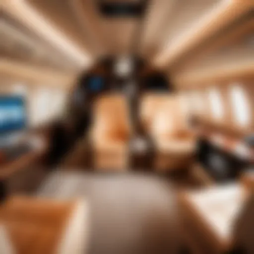 Opulent Interior Design of Aero Private Jet Luxurious Interior of Aero Private Jet