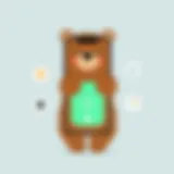 User interface of the Mama Bear App showcasing its features