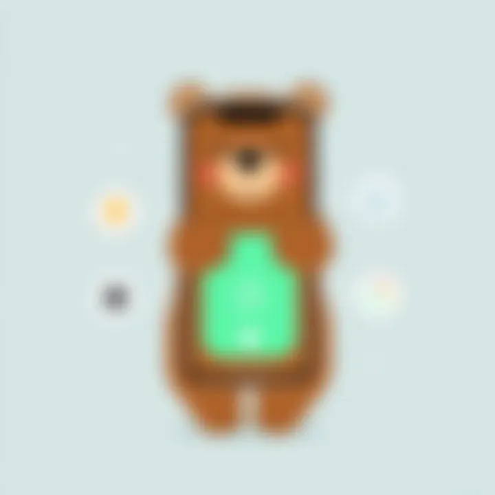 User interface of the Mama Bear App showcasing its features