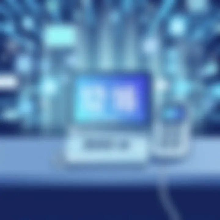 Business Communication Strategies with Dual Phone Numbers Illustration of business communication strategies with dual numbers