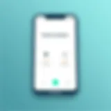 Dual Phone Numbers Interface on a Smartphone A smartphone displaying dual phone numbers interface