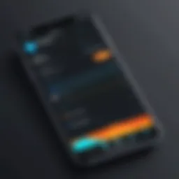 Illustration of a sleek productivity app interface