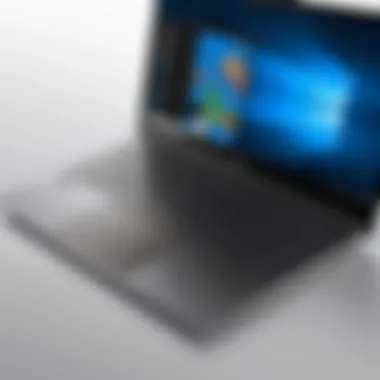 Sleek Design Features of Microsoft Laptops Showcasing the sleek design of Microsoft laptops