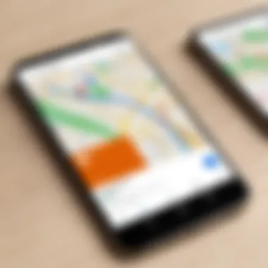 User Interface of Microsoft Maps Overview of Microsoft Maps user interface on Android