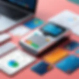 Illustration of a modern financial management tool