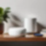 Modern stylish design of Google Nest Wifi router