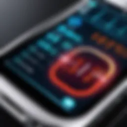 Close-up view of a blood glucose monitor displaying results