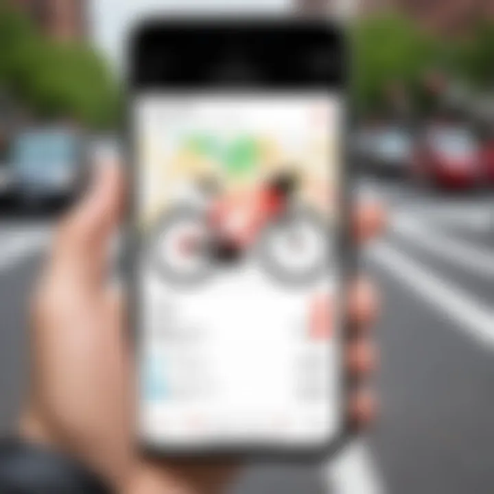 User interaction with the Capital Bikeshare mobile app