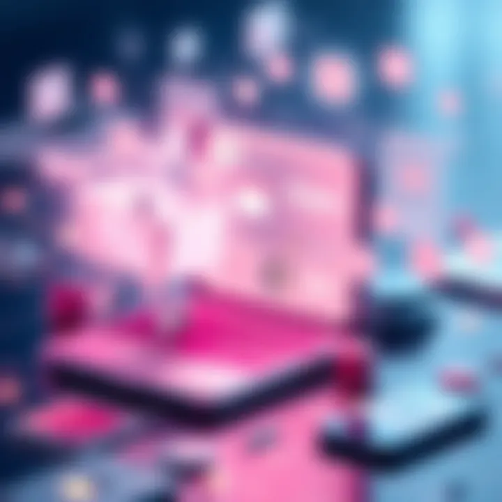 Technological Advancements in Shopping Apps Visual representation of technological advancements influencing shopping apps