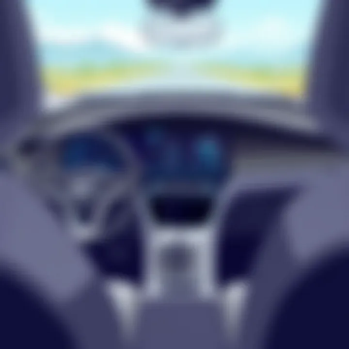 Dashboard of the Nissan Leaf highlighting its modern technology