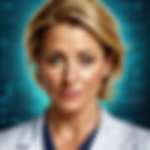 Abstract depiction of 'Nurse Jackie' series on Hulu