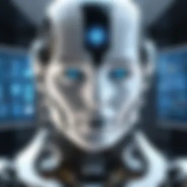 Artificial Intelligence Integration in Media A futuristic representation of artificial intelligence in media