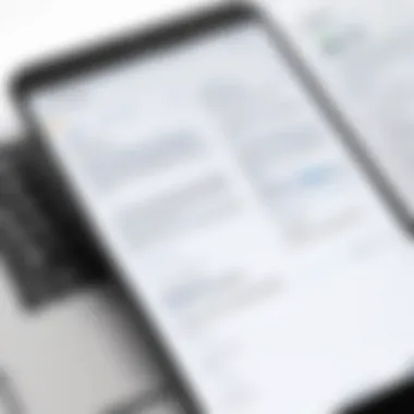 Features of a Note-Taking Application A close-up of a note-taking app's features such as tagging and search.
