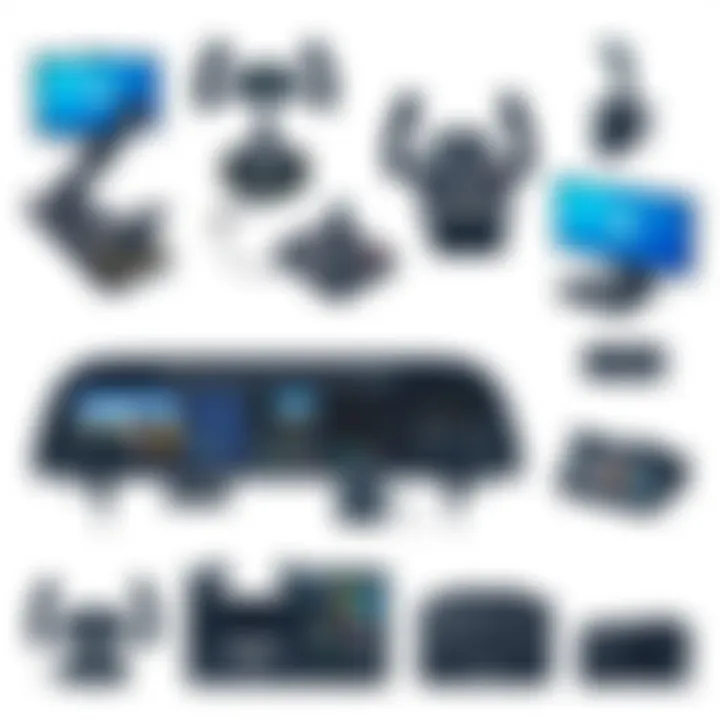 Diverse Flight Peripherals Variety of flight peripherals including yokes and throttles