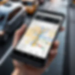 Uber app interface showcasing multiple stops feature