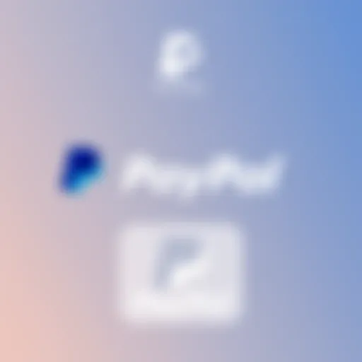 PayPal logo with modern design elements