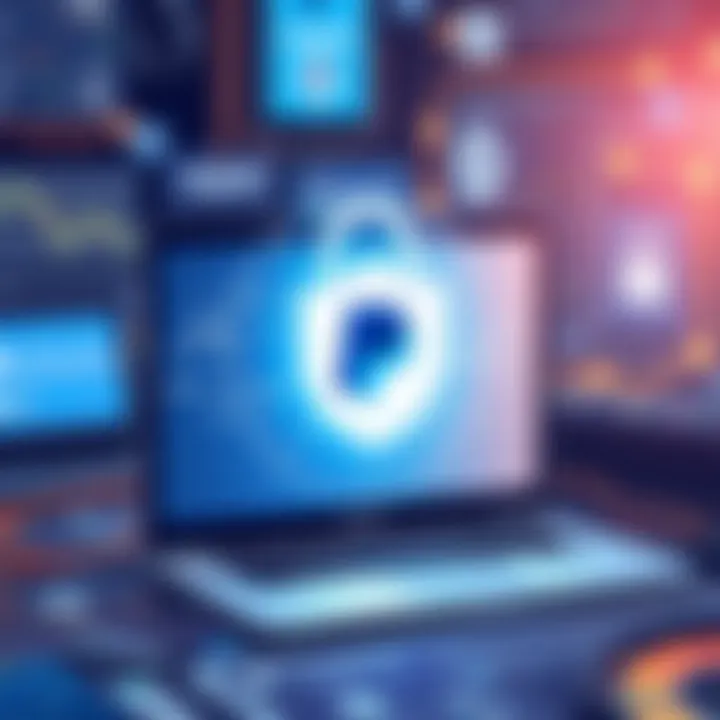 Security Measures in PayPal Transactions Illustration of secure online transactions with PayPal
