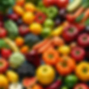 Vibrant Fresh Produce Selection Fresh produce assortment for Walmart grocery pickup