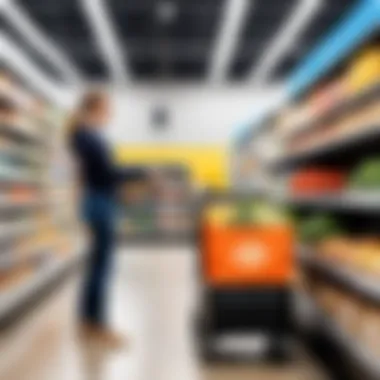 Seamless Pickup Experience Customer receiving Walmart grocery pickup order
