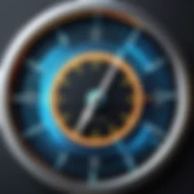 Conceptual Disruption Abstract representation of a shock clock concept