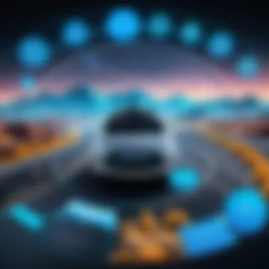 Regulatory Landscape of Self-Driving Technology A complex diagram illustrating the regulatory framework around self-driving technology.