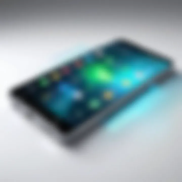 Illustration of security apps scanning an Android device
