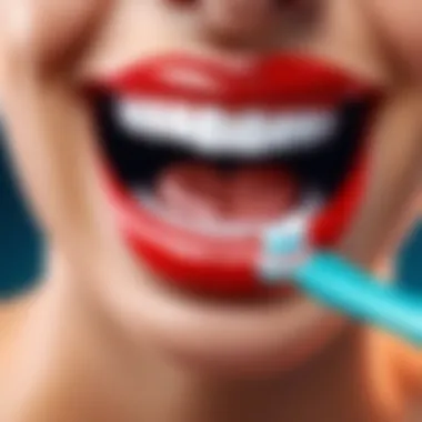 Conceptual visualization of toothbrush and toothpaste combination