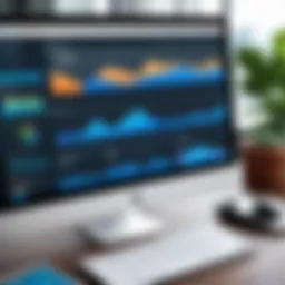 Visual representation of Salesforce dashboard for referral management