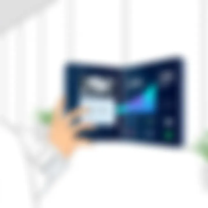 User interacting with Samsung Galaxy Z Fold in a modern setting