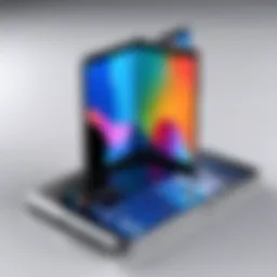 Innovative foldable technology showcased in the Samsung Z Foldable Phone