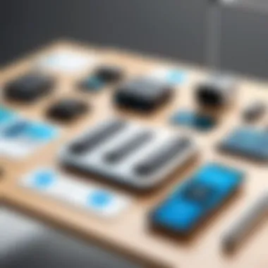 Components of Self-Driving Kits A sophisticated self-driving kit displayed on a table, showcasing its components.