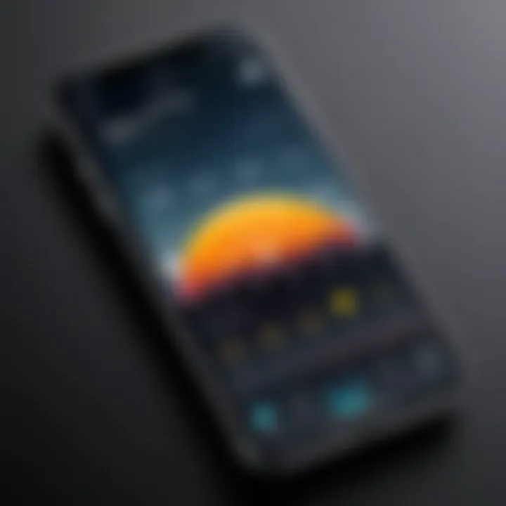 Sleek iPhone customization for weather info