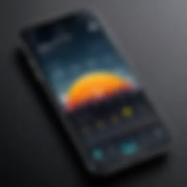 Sleek iPhone Customization for Weather Info Sleek iPhone customization for weather info