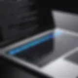 Sleek MacBook Pro Touch Screen Interface