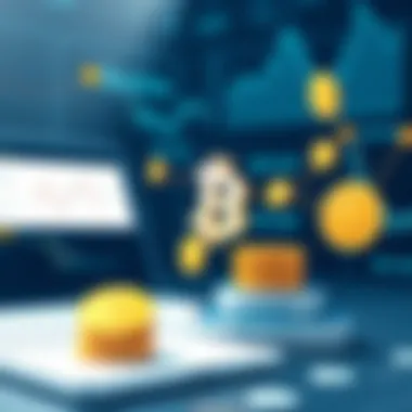 Visual representation of cryptocurrency assets and diversification