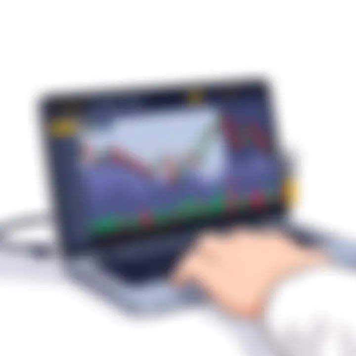 Dynamic trading interface on Coinbase showcasing charts and graphs