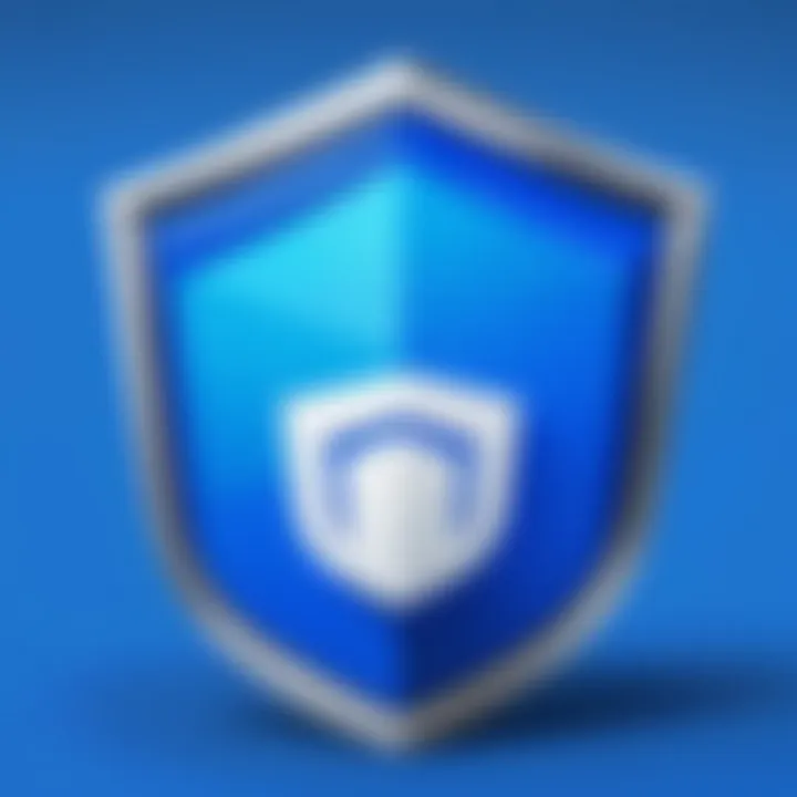 Locked Dropbox icon with shield