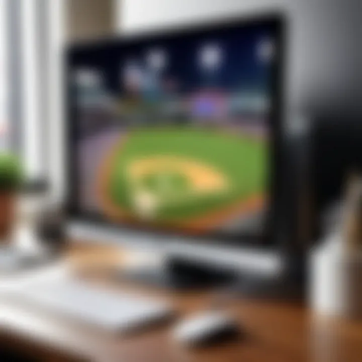 Streaming MLB games on a sleek modern device