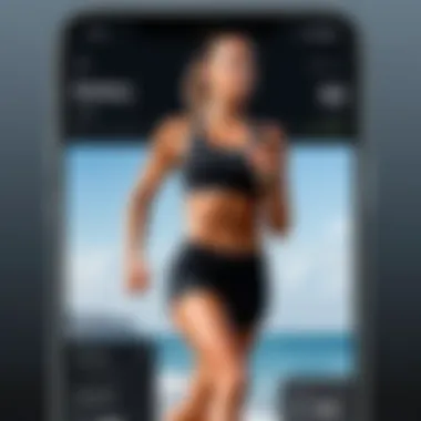 Dynamic interface of SweatApp showcasing personalized workout options