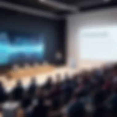 Captivating Audience Through Effective Presentation Tech entrepreneur presenting to an audience
