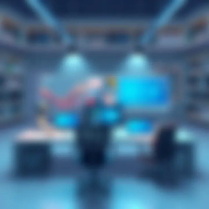 A modern workspace featuring multiple mobile devices enhancing productivity