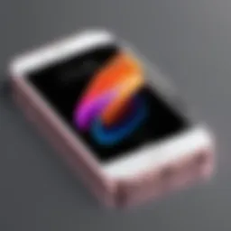 The original iPhone SE model showcasing its compact design