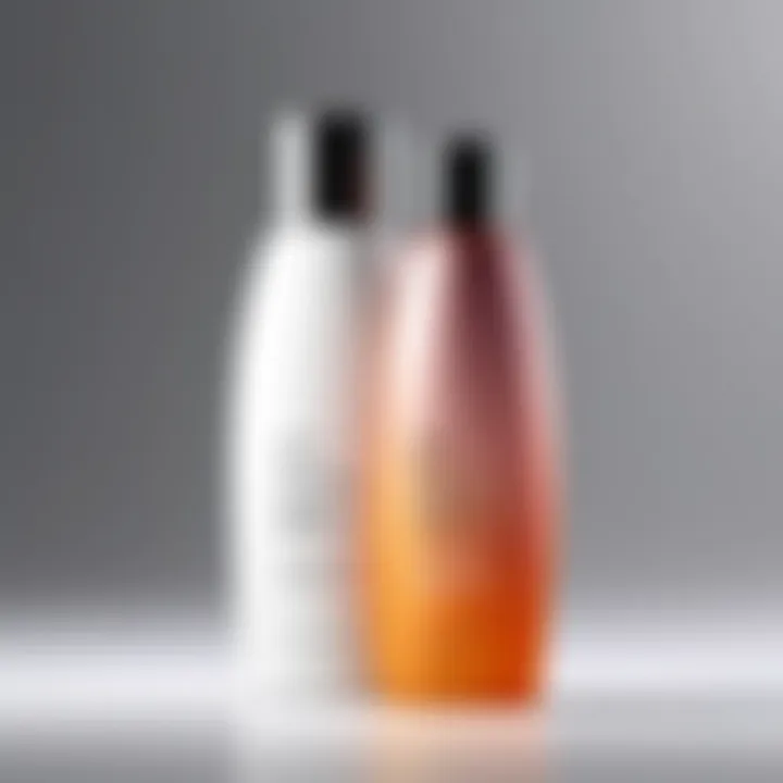 Customizable shampoo bottle showcasing unique formulations