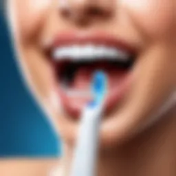 Smart toothbrush showcasing Bluetooth connectivity features