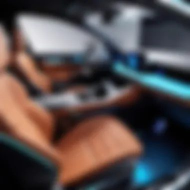 Interior of a Nio SUV highlighting innovative technology