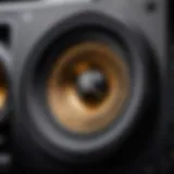 An intricate close-up of a Mercedes-Benz sound system speaker highlighting its engineering excellence.