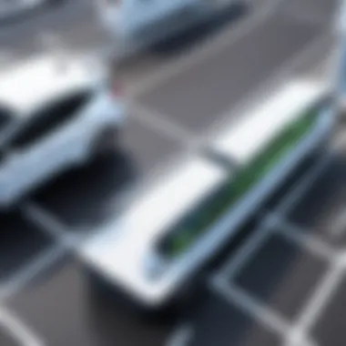 Infrastructure for EV Charging Visual representation of the infrastructure needed for EV charging