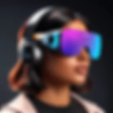 User Engagement in Tinder VR A close-up of a user engaged in a virtual dating scenario