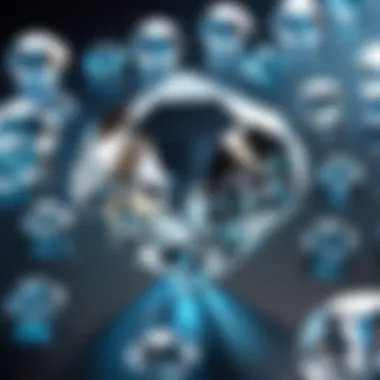 Societal Perspectives on Synthetic Diamonds A landscape depicting the societal views on synthetic diamonds